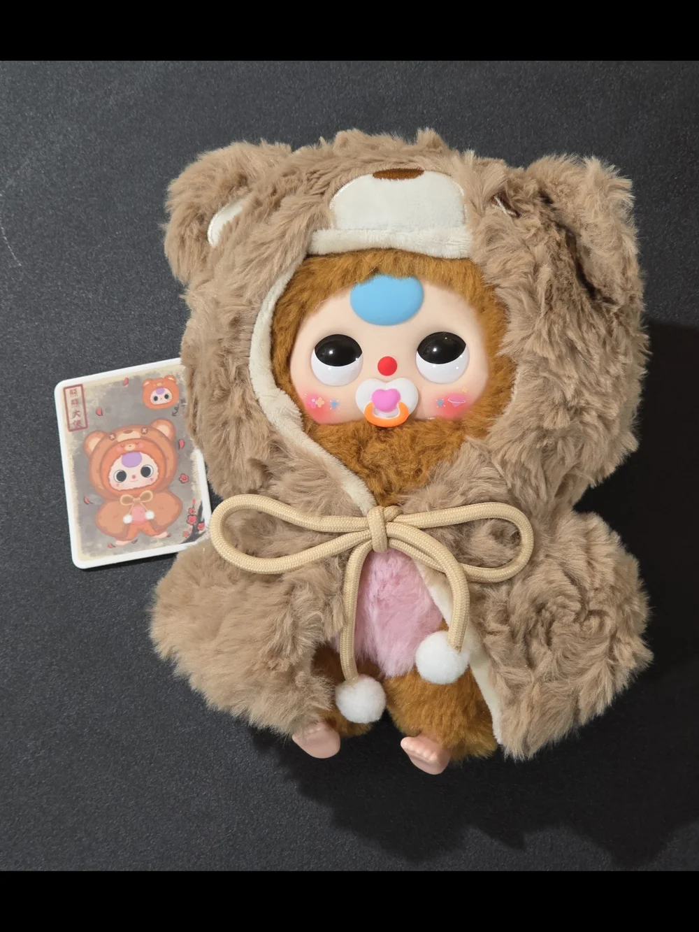 Baby Three Im Not A Warrior Bear with Paci